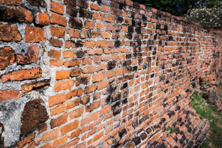 Old Exterior Brick Wall Background vintage style grung textureの写真素材