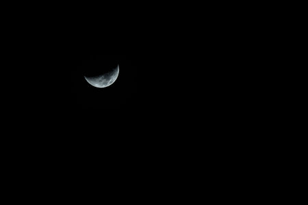Moon on the night sky