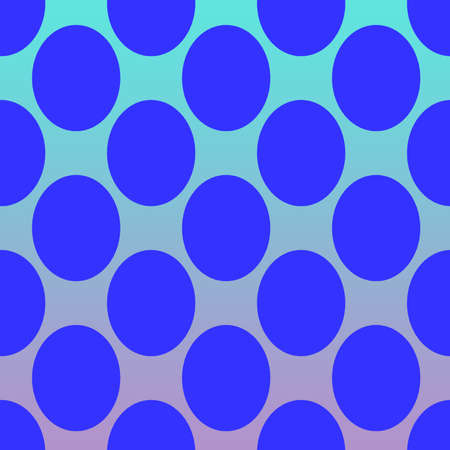 Seamless geometric polka dot pattern on a blue background. pattern.の写真素材