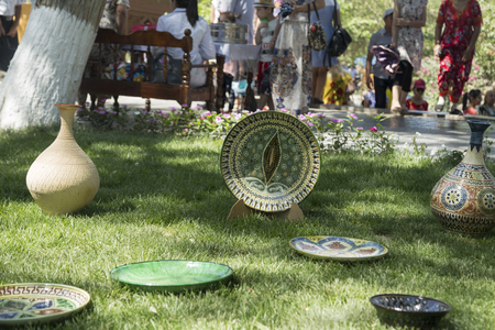 BUKHARA, UZBEKISTAN - MAY 26, 2018: Silk and Spices Festival 2018. Silk road spices bukharaのeditorial素材