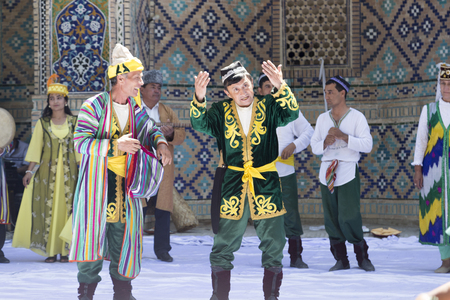 BUKHARA, UZBEKISTAN - MAY 26, 2018: Silk and Spices Festival 2018. Silk road spices bukharaのeditorial素材