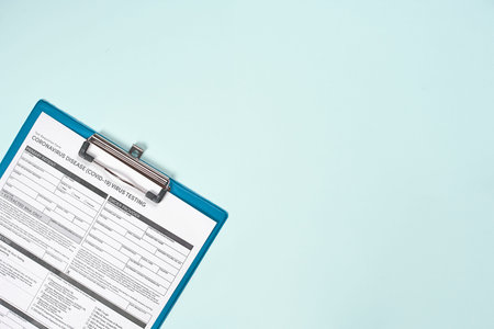 Coronavirus test form. Getting COVID-19 test. Testing for 2019-ncov. Medical test form for new...