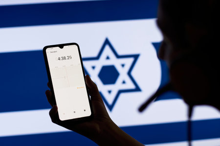 Israel Secret Service officer recording diplomatic conversations with special listening device
