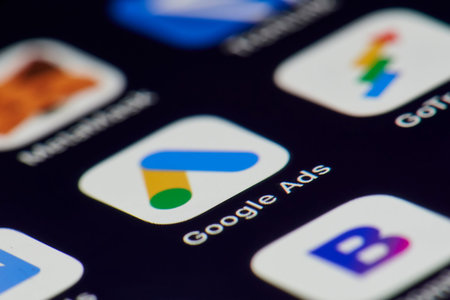 California, United States - 25 November 2021: Google ads mobile app on smartphone screen desktop....