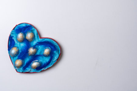 Happy easter time. Bright Easter holiday concept with spring flowers and easter eggs. Colorful Easter eggs backgroundの写真素材