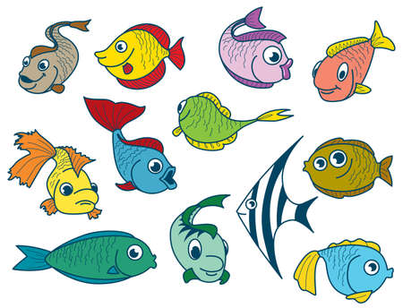 Fish setのイラスト素材