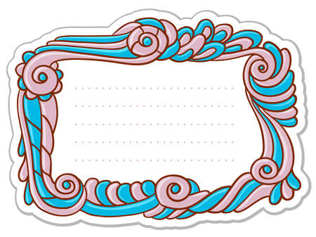 Old-fashioned abstract frameのイラスト素材