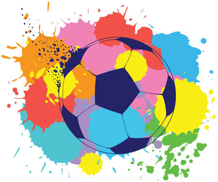 Grunge Soccer Ballのイラスト素材