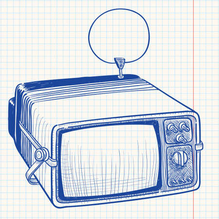 Retro TVのイラスト素材
