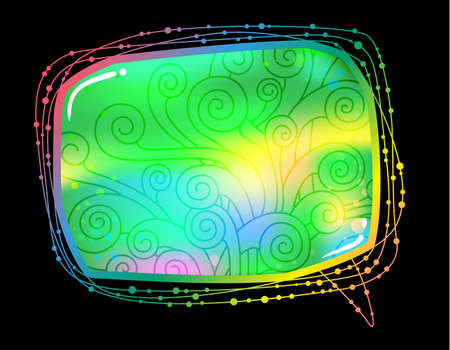 Abstract speech bubbleのイラスト素材