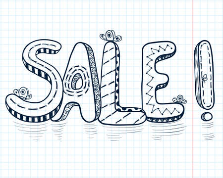 Doodle sale wordのイラスト素材