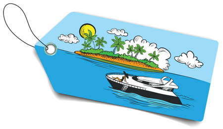 Summer tour sale label designのイラスト素材