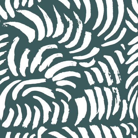 Hand drawn artistic seamless pattern with abstract simply elements. Doodle colorful ink background...