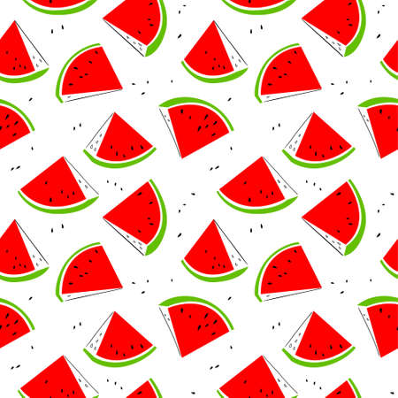 Watermelon seamless pattern.のイラスト素材