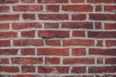 old red brick wallの写真素材