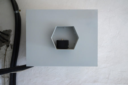 Electrical box on the wall in the house. Electricity distribution.