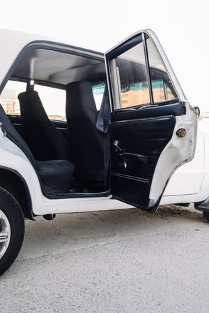 The rear seats of a carの写真素材