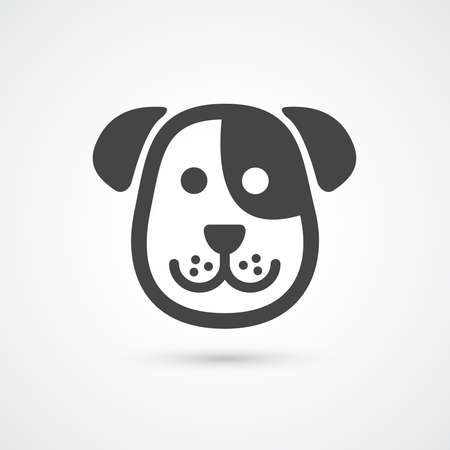 Cute dog icon . Vector element for designのイラスト素材
