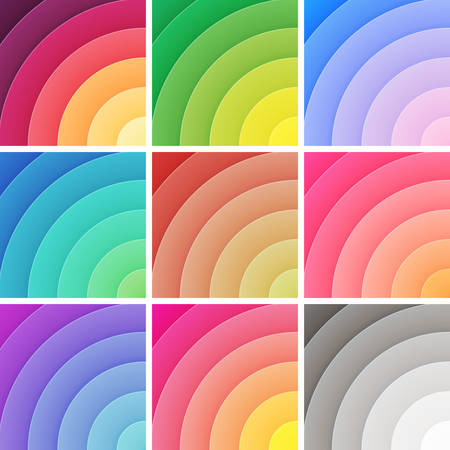 Trendy backgrounds pack of colorful gradients. Vectorのイラスト素材
