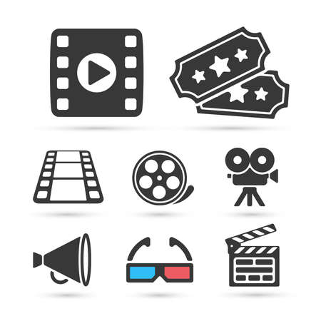 Cinema trendy icon for design. Vector elementsのイラスト素材