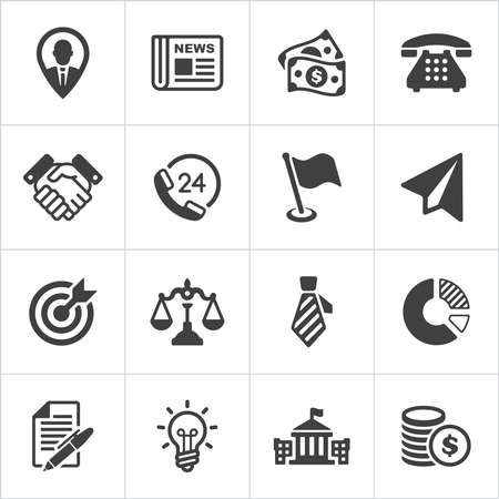 Trendy business and economics icons set 1. Vectorのイラスト素材