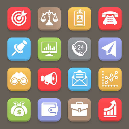Business and finance icon for web, mobile. Vector illustrationのイラスト素材
