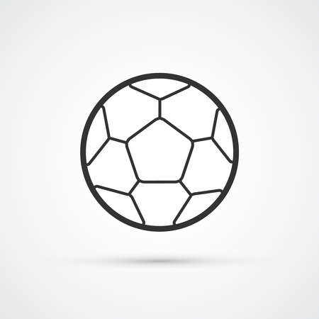 Football ball vector trendy soccer icon. Vector eps10 illustrationのイラスト素材