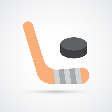 Trendy hockey color symbol. Vector eps 10のイラスト素材
