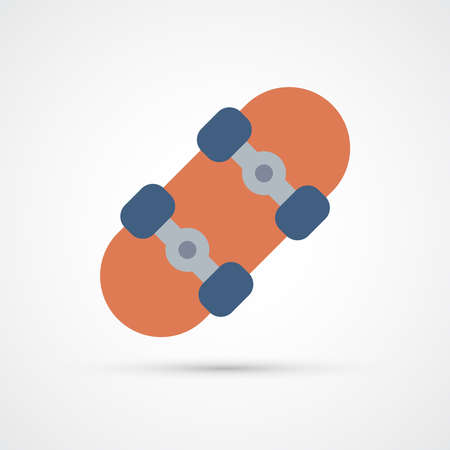 Skateboard trendy color sport icon. Vector eps 10のイラスト素材