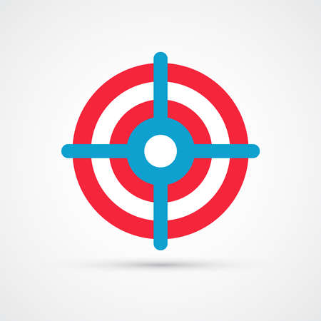 Target trendy color sport icon. Vector eps 10のイラスト素材