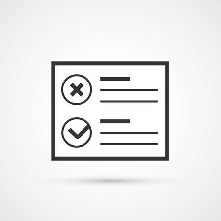 Checklist trendy style black icon. Vector illustrationのイラスト素材