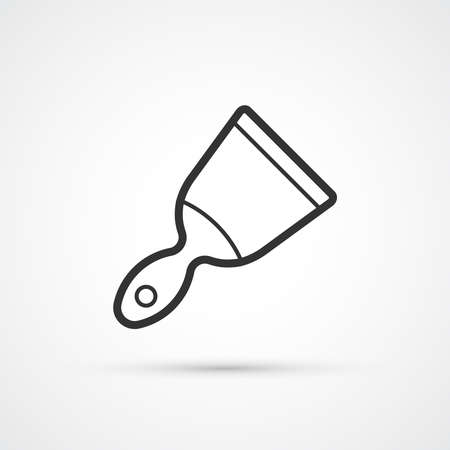 Trowel line trendy black icon. Vector eps10のイラスト素材