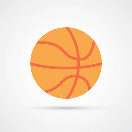 Trendy basketball ball color icon. Vector eps 10のイラスト素材
