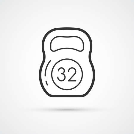 Kettlebell fitness weight icon. Vector illustration eps10のイラスト素材