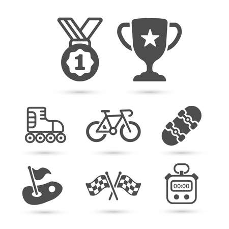Trendy sport icons pack. Vector illustratorのイラスト素材