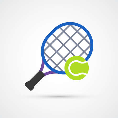 Tennis trendy sport color icon. Vector eps 10のイラスト素材