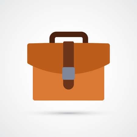 Briefcase trendy color finance money icon. Vector eps 10のイラスト素材