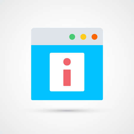 Information warning error window icon trendy color social. Vector eps 10のイラスト素材