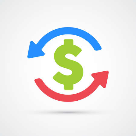 Budget money icon trendy color seo internet marketing. Vector eps 10のイラスト素材