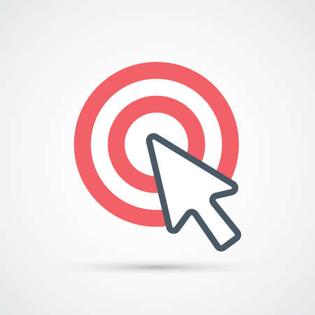 Pay per click icon trendy color seo internet marketing. Vector eps 10のイラスト素材