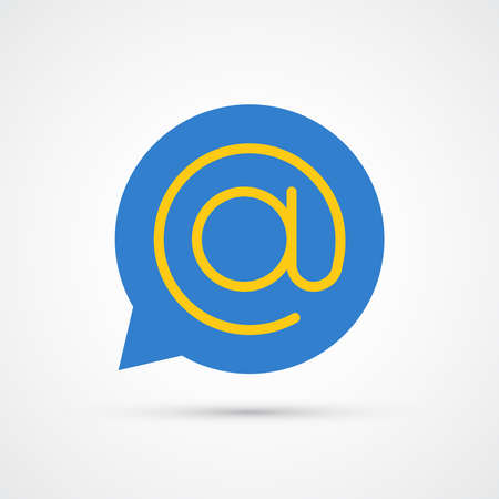 Mail bubble icon trendy color seo internet marketing. Vector eps 10のイラスト素材