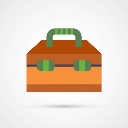 Tool box trendy color building tools icon. Vector eps 10のイラスト素材