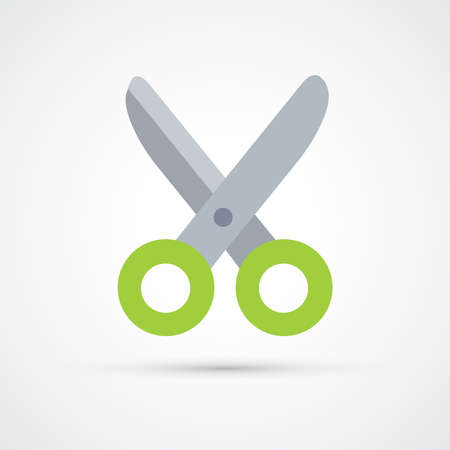 Scissors trendy color building tools icon. Vector eps 10のイラスト素材