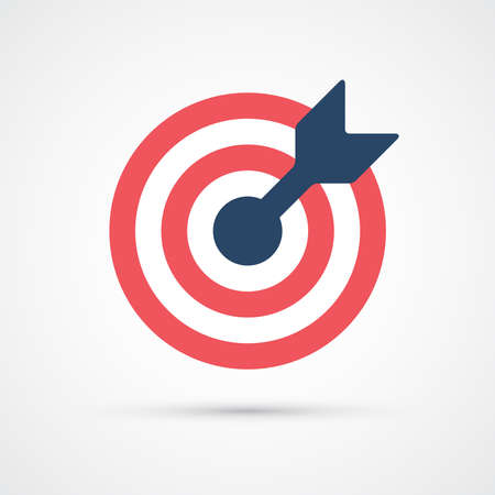 Target trendy color icon. Vector eps 10のイラスト素材
