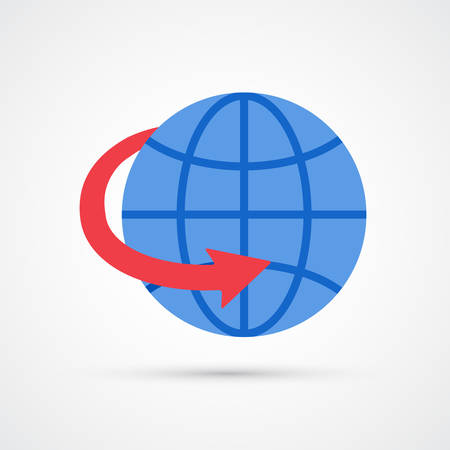 Worldwide trendy color icon. Vector eps 10のイラスト素材