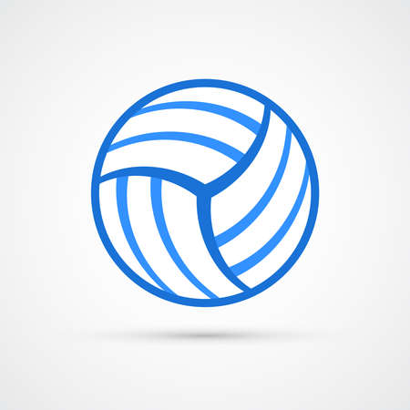 Volleyball ball trendy color sport icon. Vector eps 10のイラスト素材