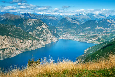 Top of Monte Baldo Mountain, Alps, Italyの写真素材