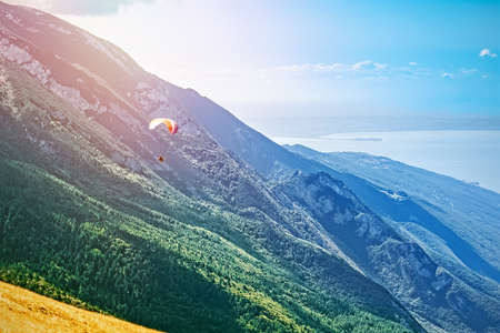 Top of Monte Baldo Mountain, Alps, Italyの写真素材