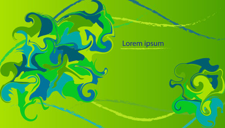 Green Blue White liquid effects background. Liquid effects are everywhere. Abstract design template for brochures, flyers, magazine, business card, branding, banners, headers, book covers, notebooks background vectorのイラスト素材