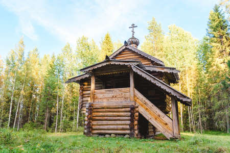 Russian wooden chapelの写真素材
